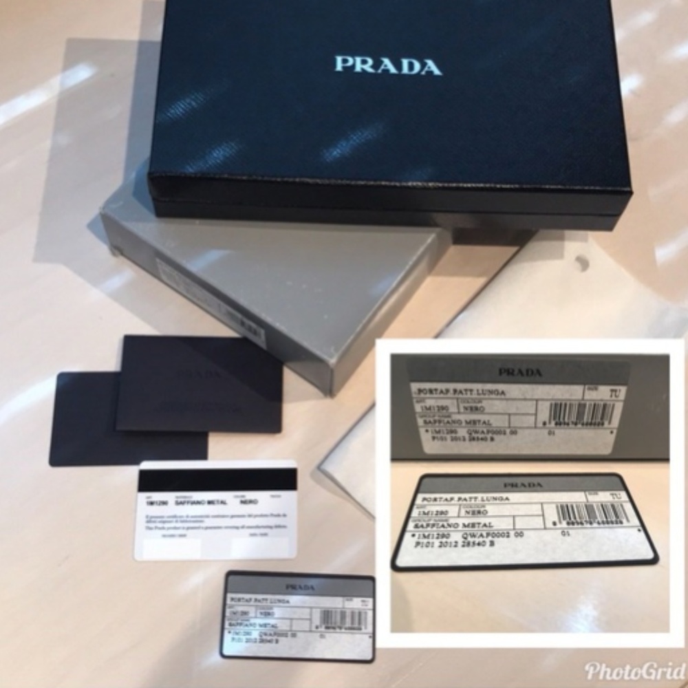 Prada Saffiano Wallet on Chain + Box, Card - Picture 5 of 13